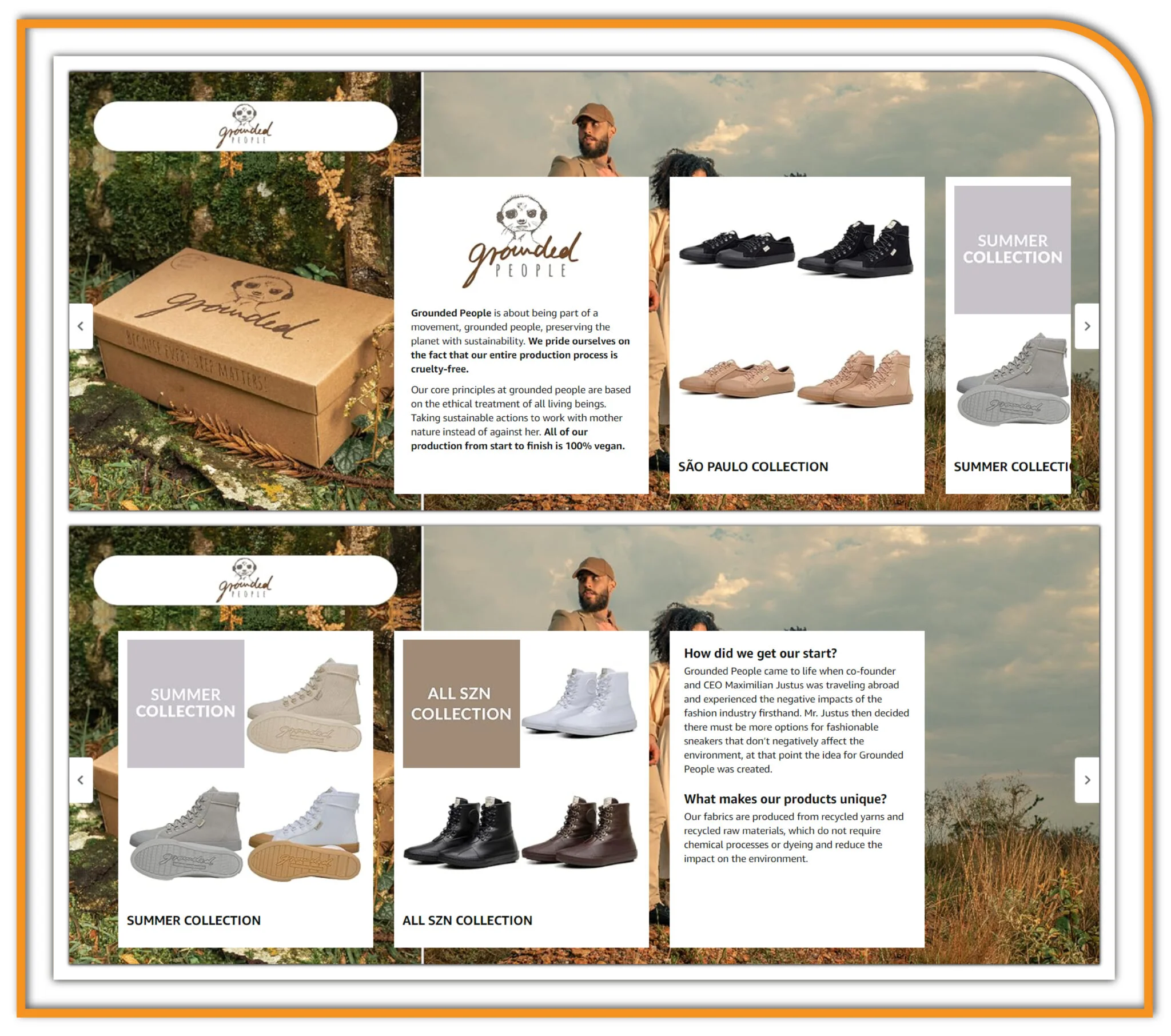 Amazon Brand Story Design portfolio design